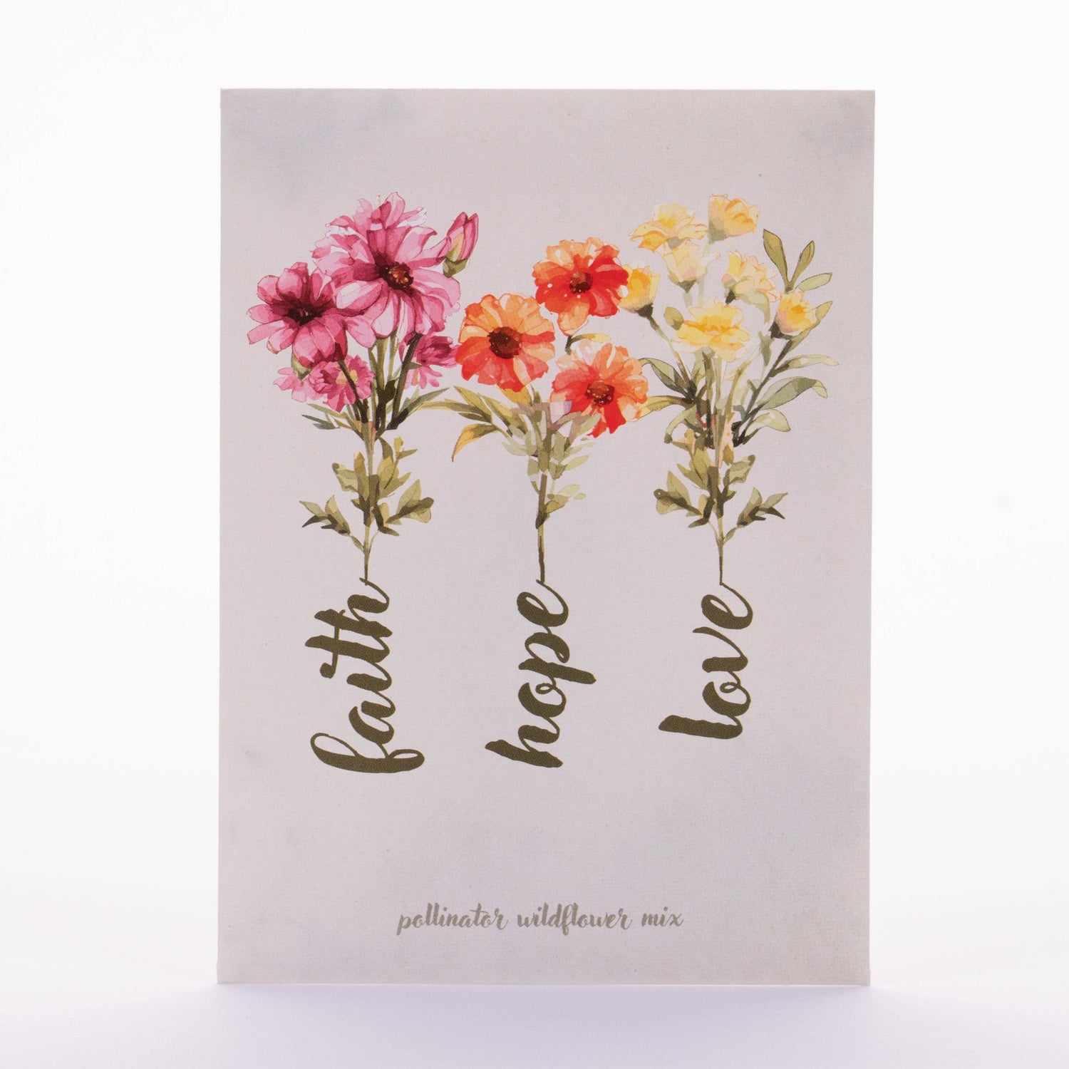 Faith Hope Love - Pollinator Wildflower Mix Seed Packets