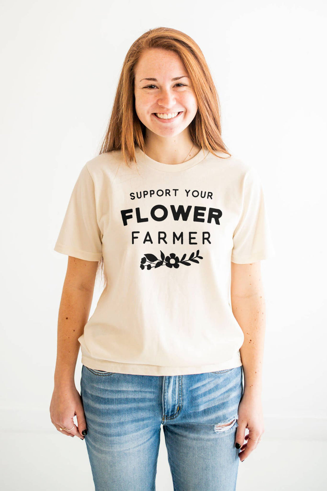 Support Flower Farmer Graphic Tee | Womens Clothing T Shirts