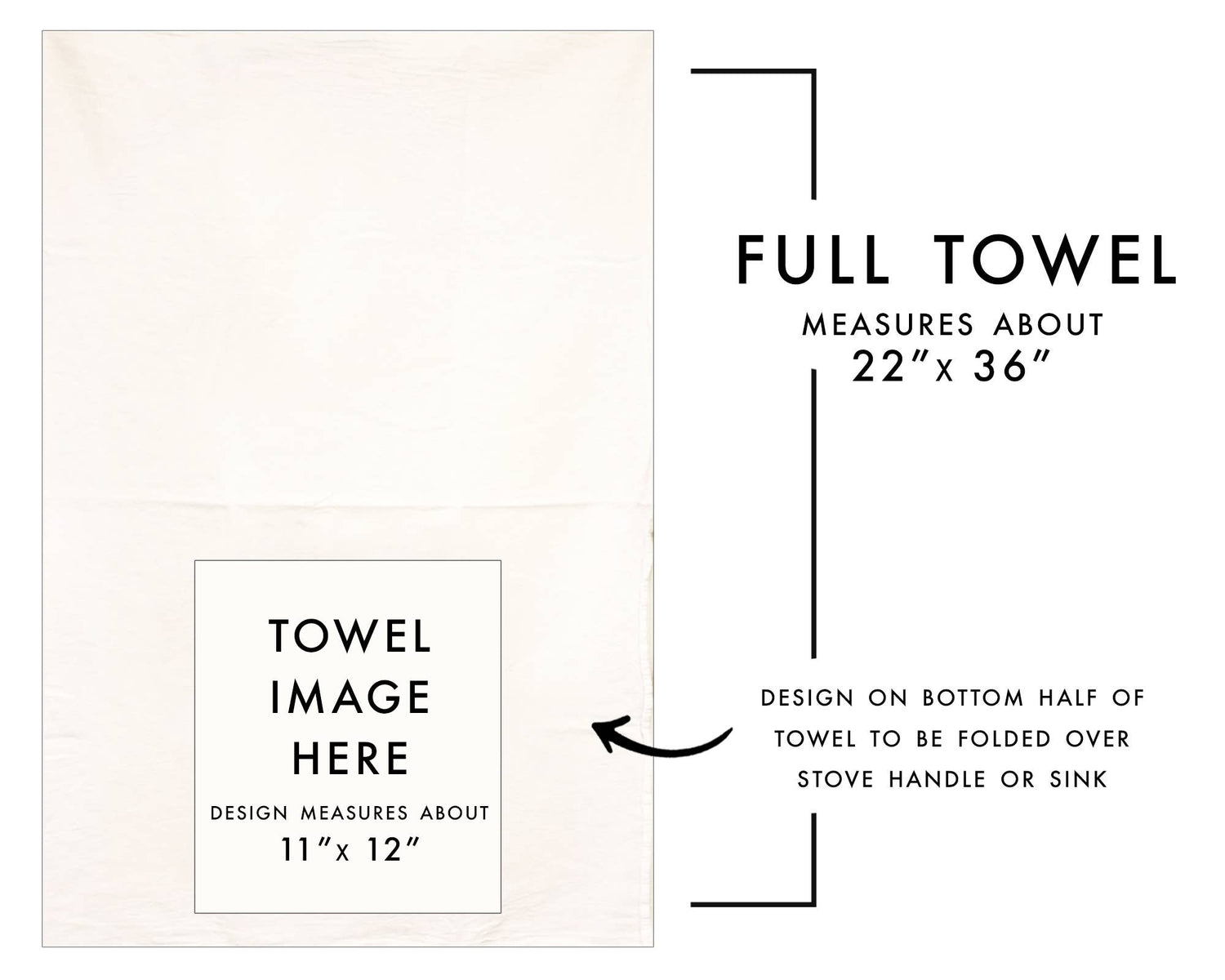 Peaches Tea Towel