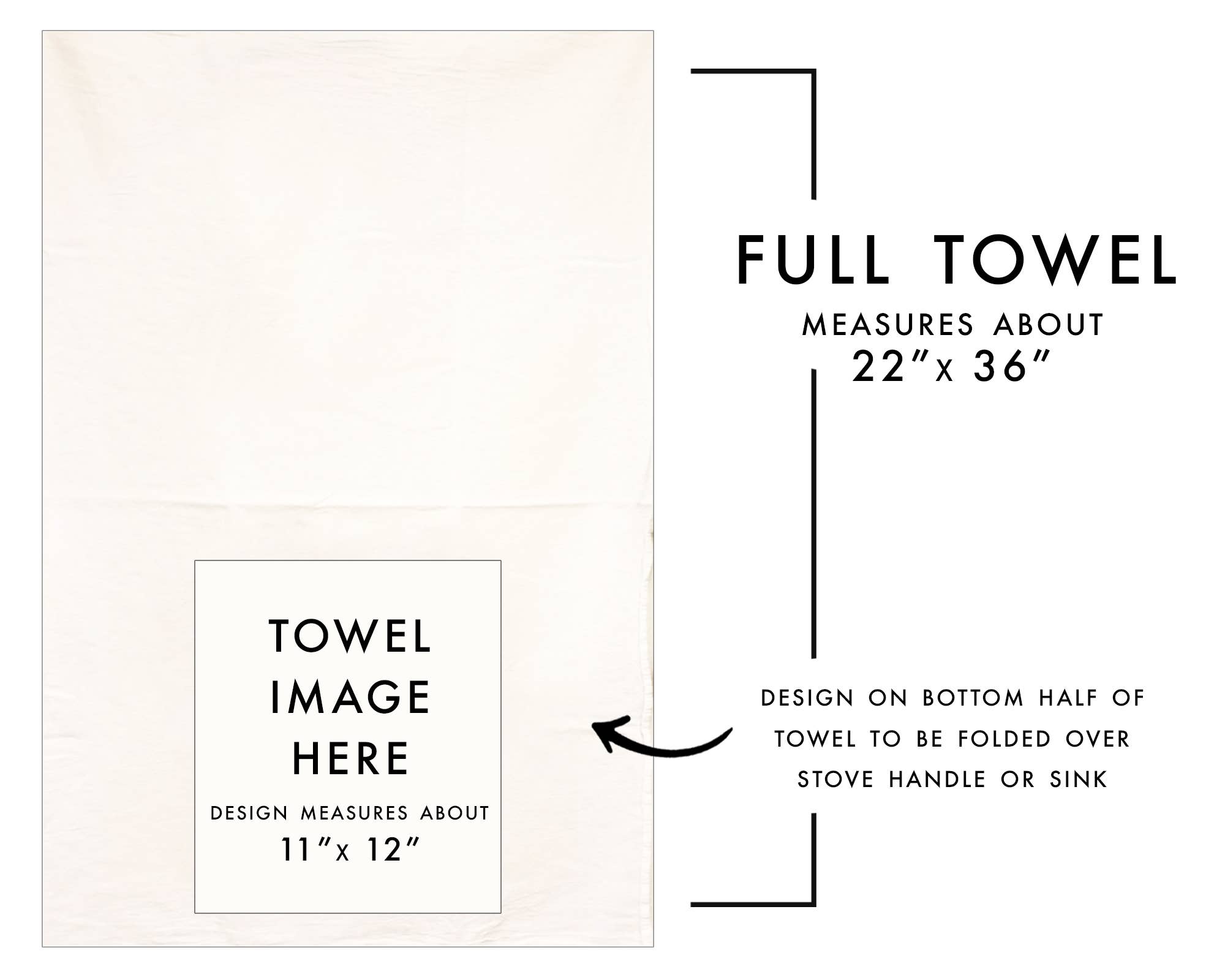 Peaches Tea Towel