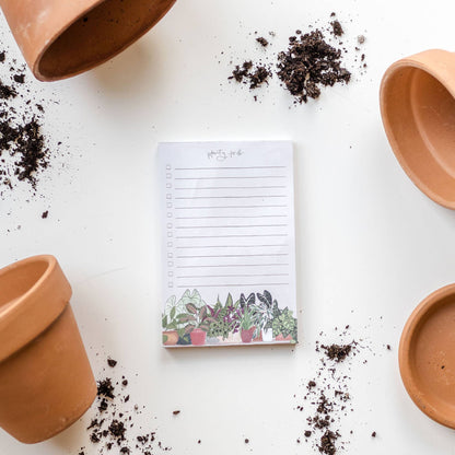 Houseplants Planty To Do Notepad
