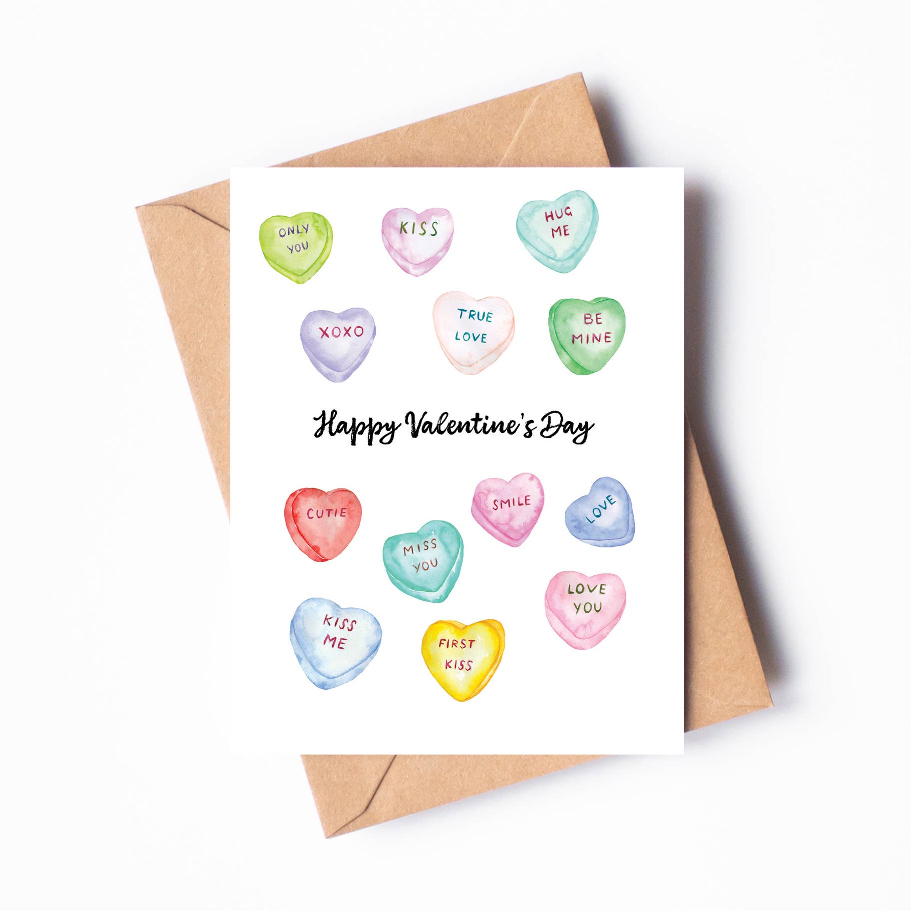 Conversation Hearts Greeting Card VD06 Love Valentine