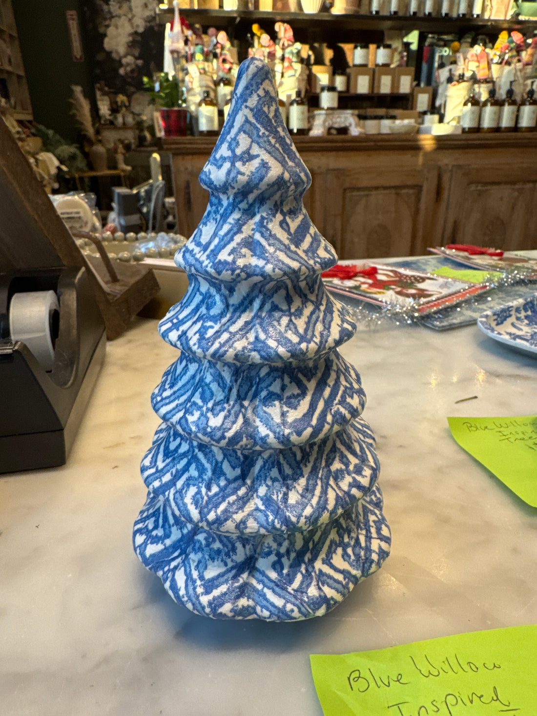 Blue Willow Inspired Christmas Tree