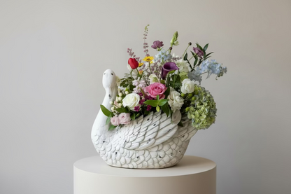 The Blushing Swan Arrangement