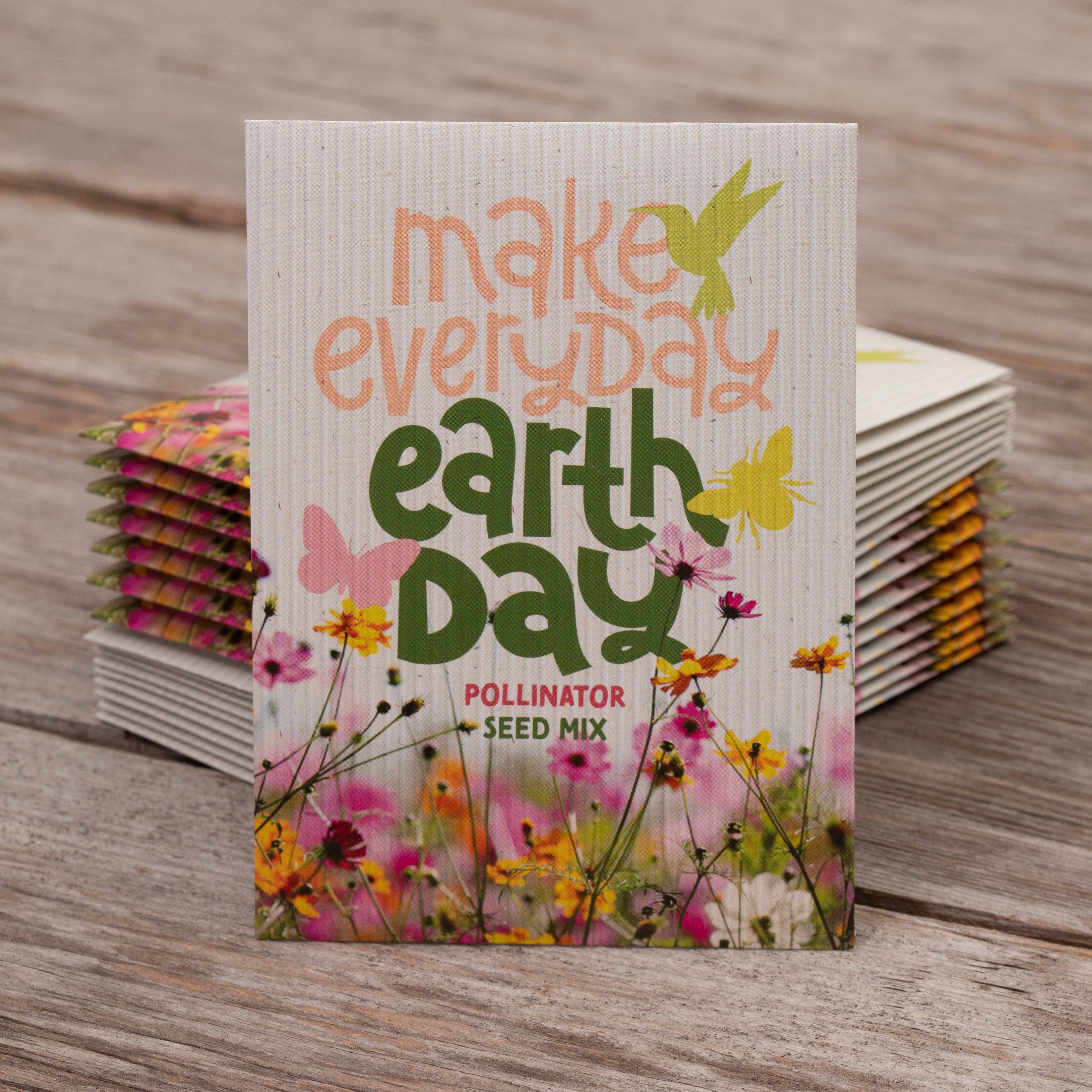 Make Everyday Earth Day - Pollinator Flower Mix Seed Packets