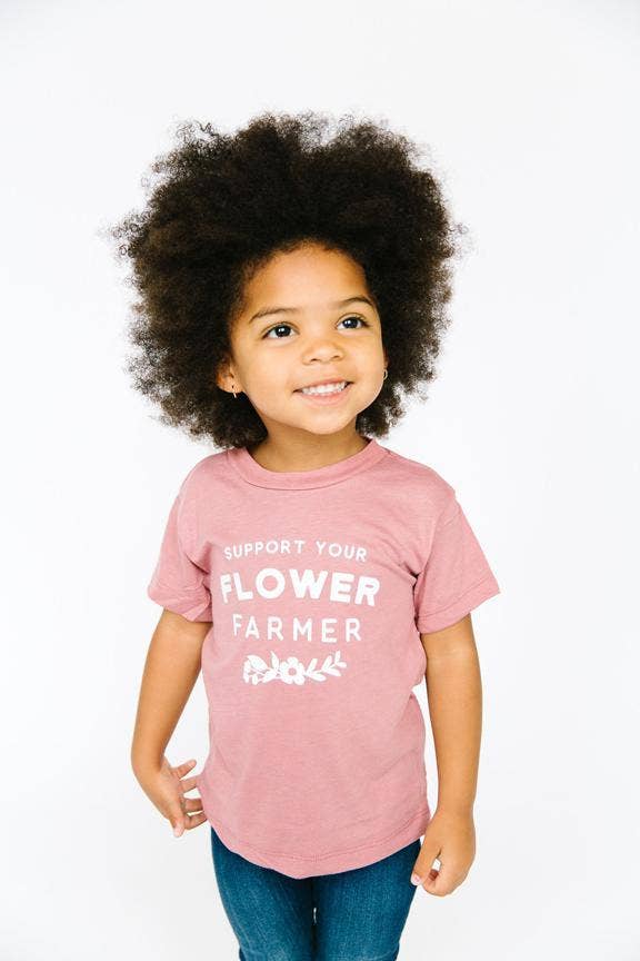 Support Flower Farmer T shirt | Kids Graphic Tee
