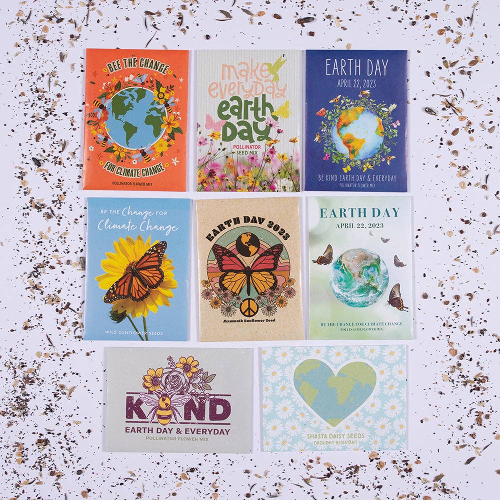 Make Everyday Earth Day - Pollinator Flower Mix Seed Packets
