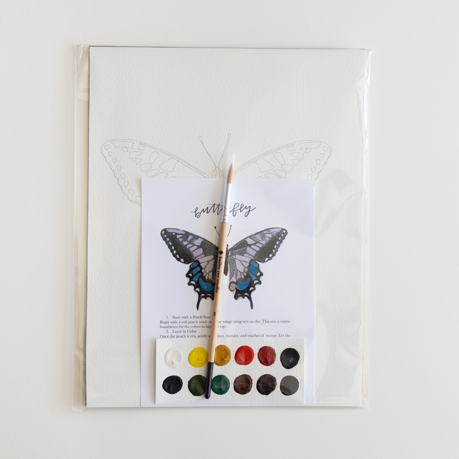 Butterfly - watercolor kit