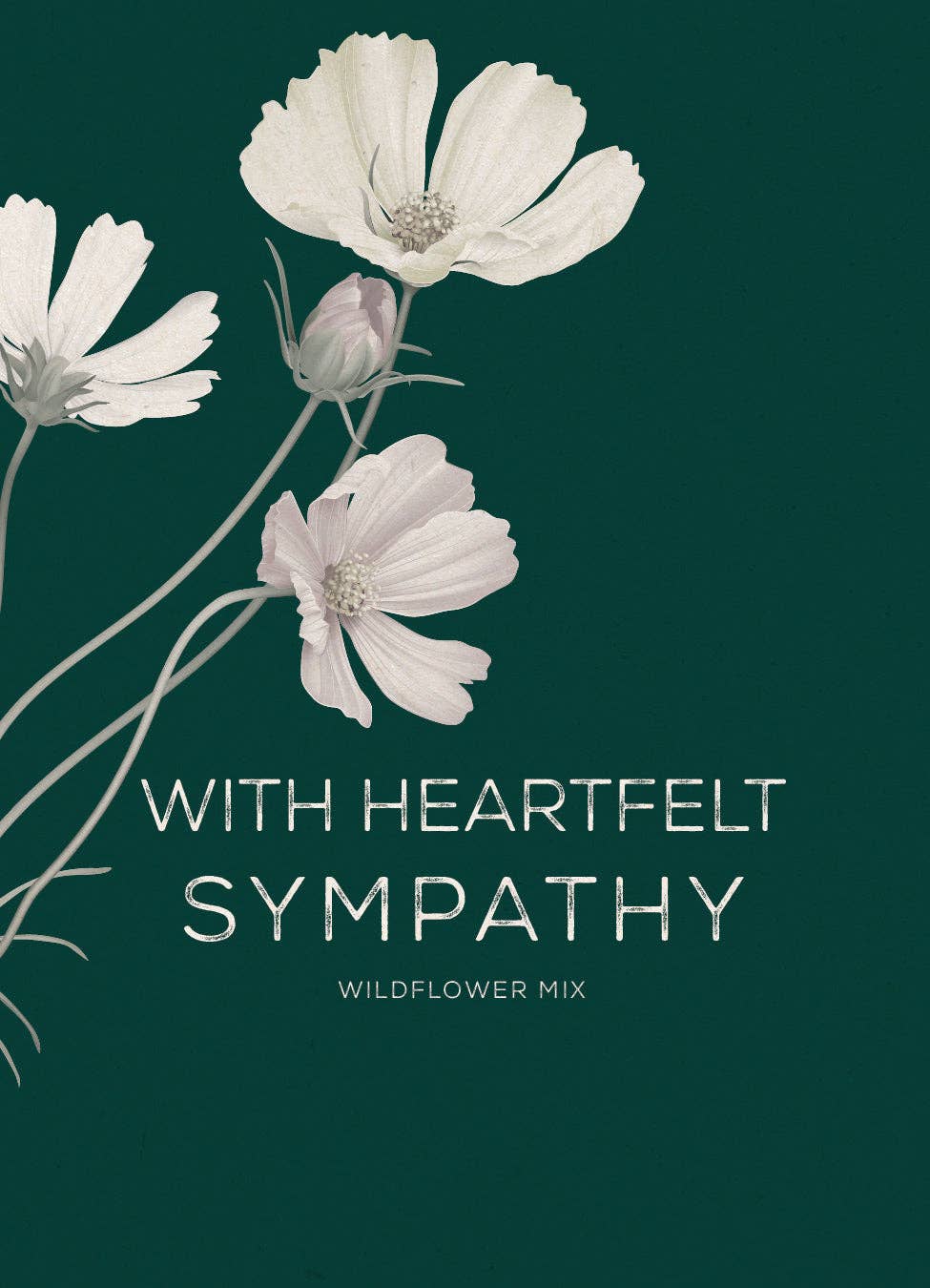 With Heartfelt Sympathy - Wildflower Mix Seed Packet