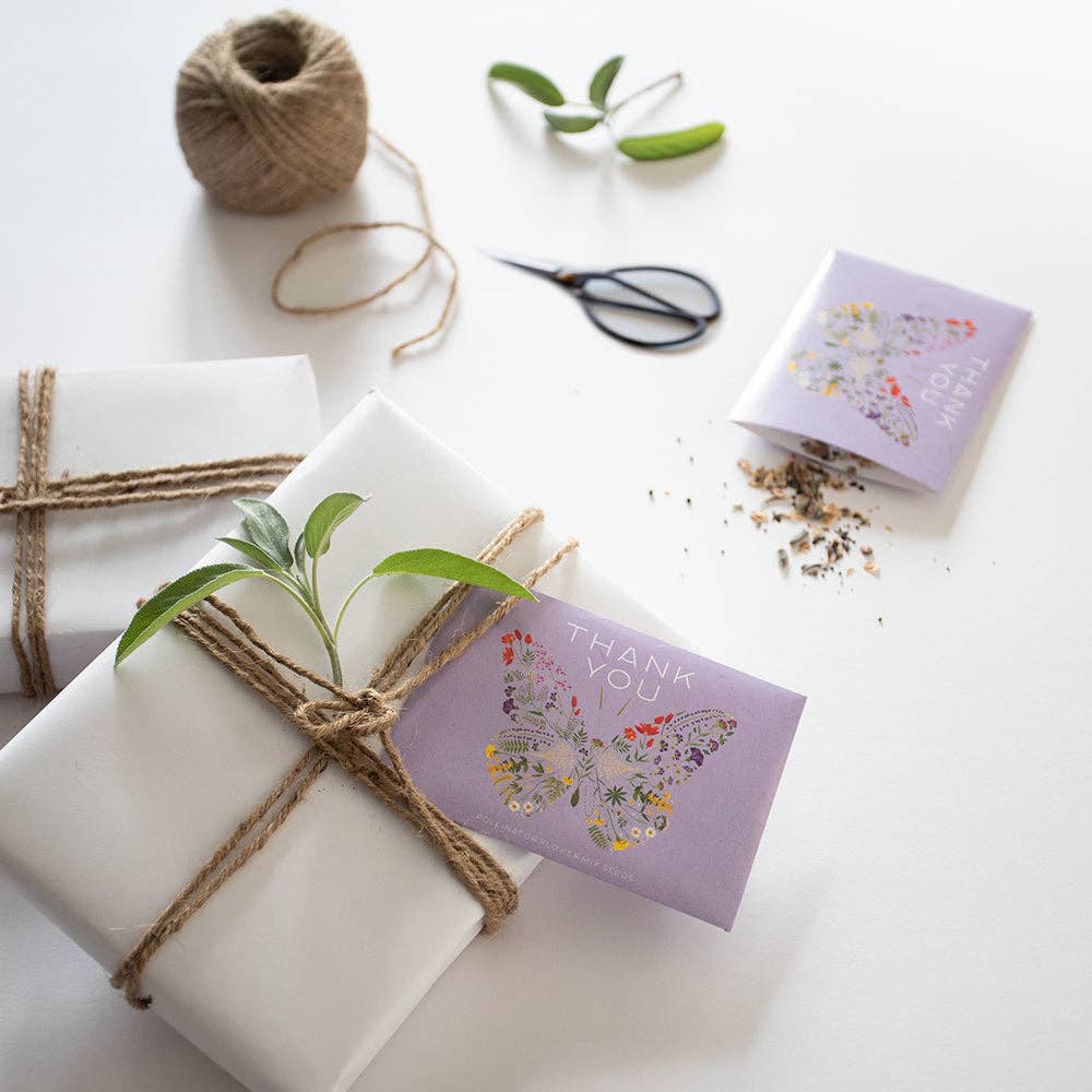 Thank You Butterfly Pollinator - Pollinator Flower Mix Seed Packet