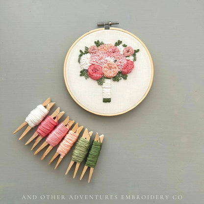 Hand Embroidery Kit - The Brooke Bouquet