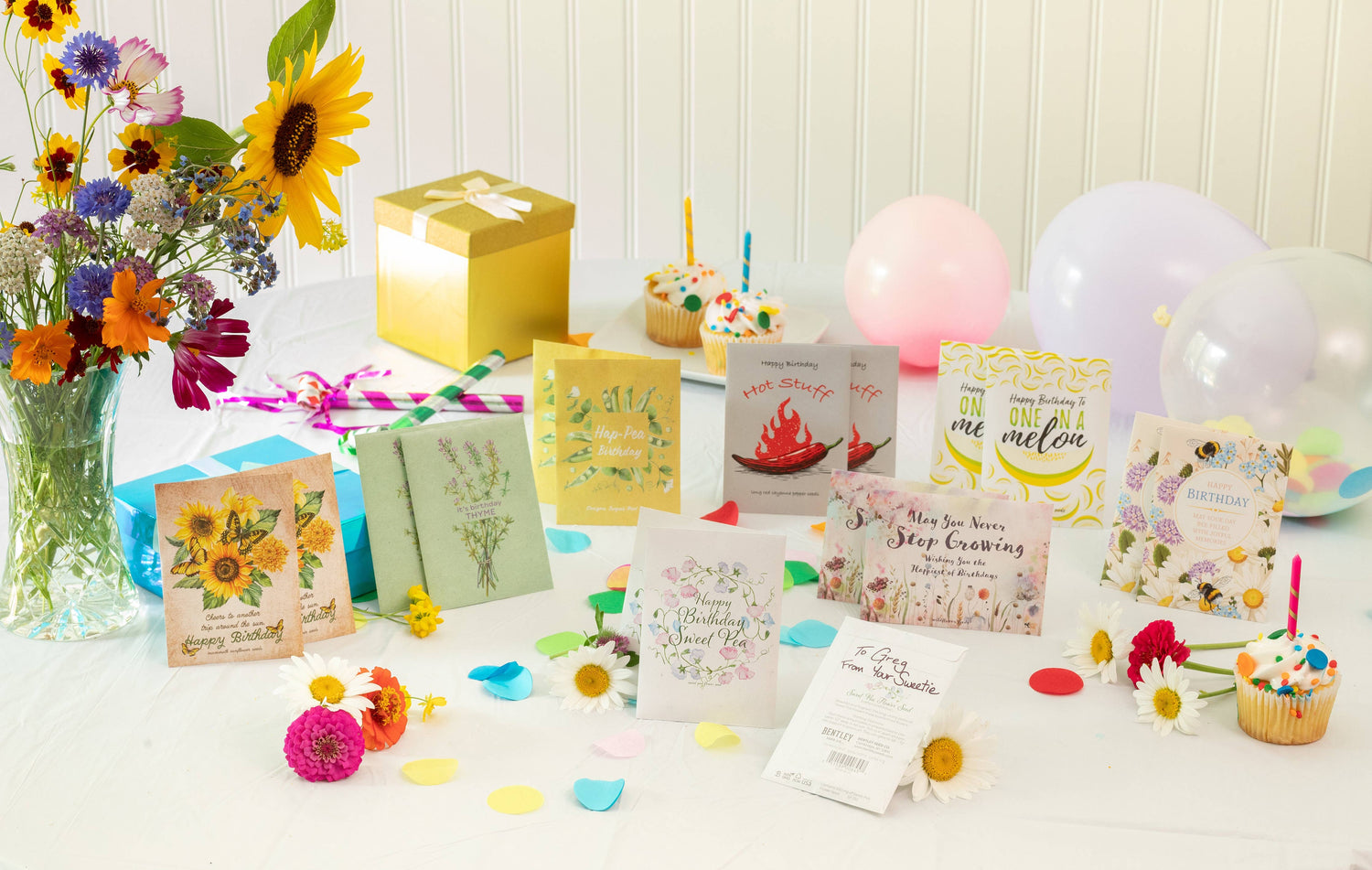 Happy Birthday - Bee - Forget Me Not Seed Packets