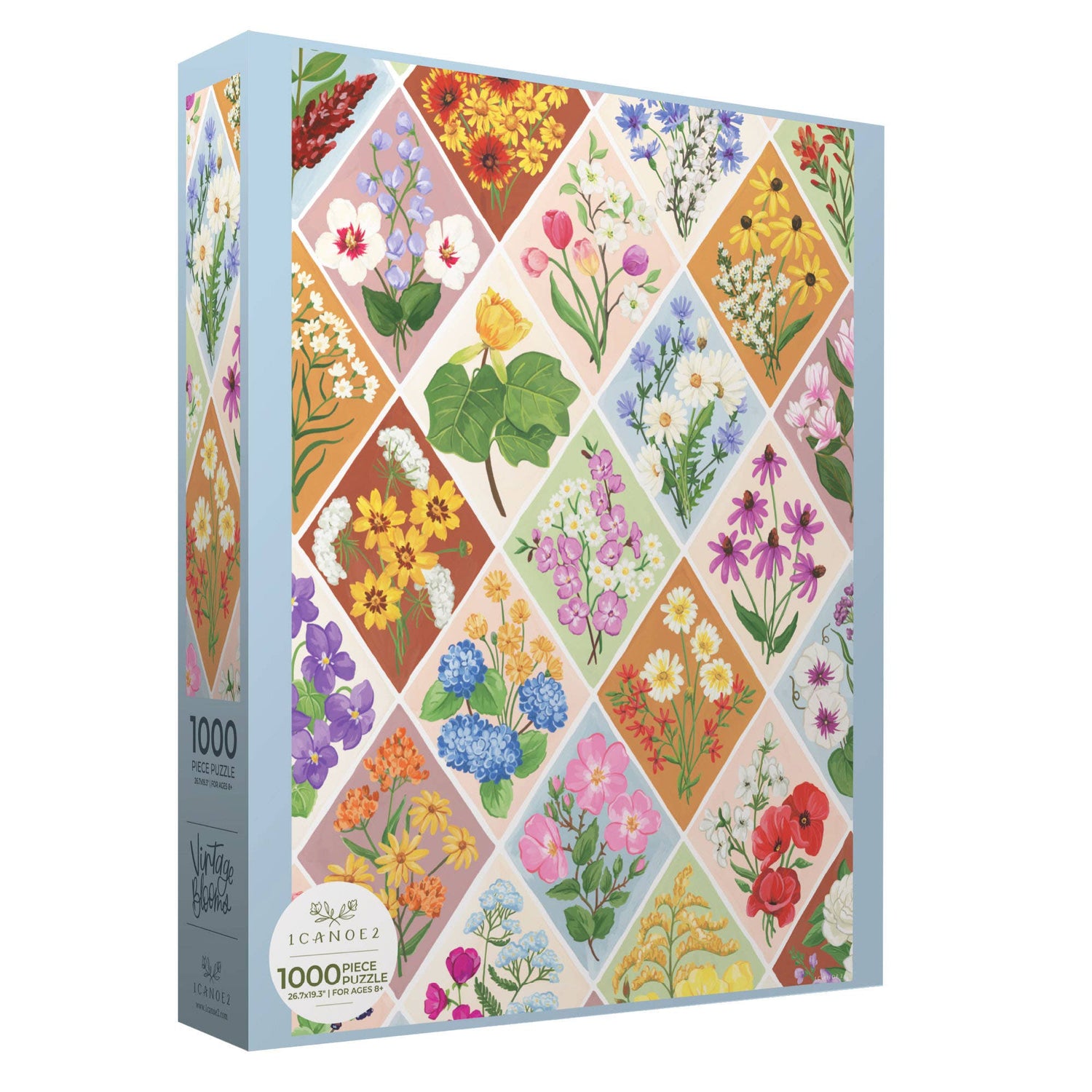 Vintage Blooms - 1,000 Piece Floral Jigsaw Puzzle