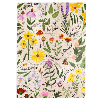 Wildflower Botanicals - 1,000 Piece Jigsaw Puzzle