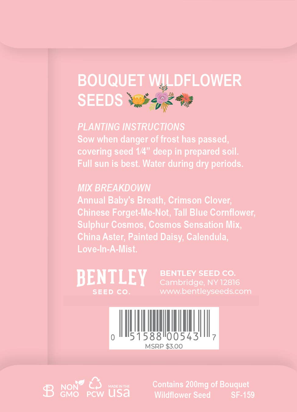 LOVE - Bouquet Wildflower Seed Packet