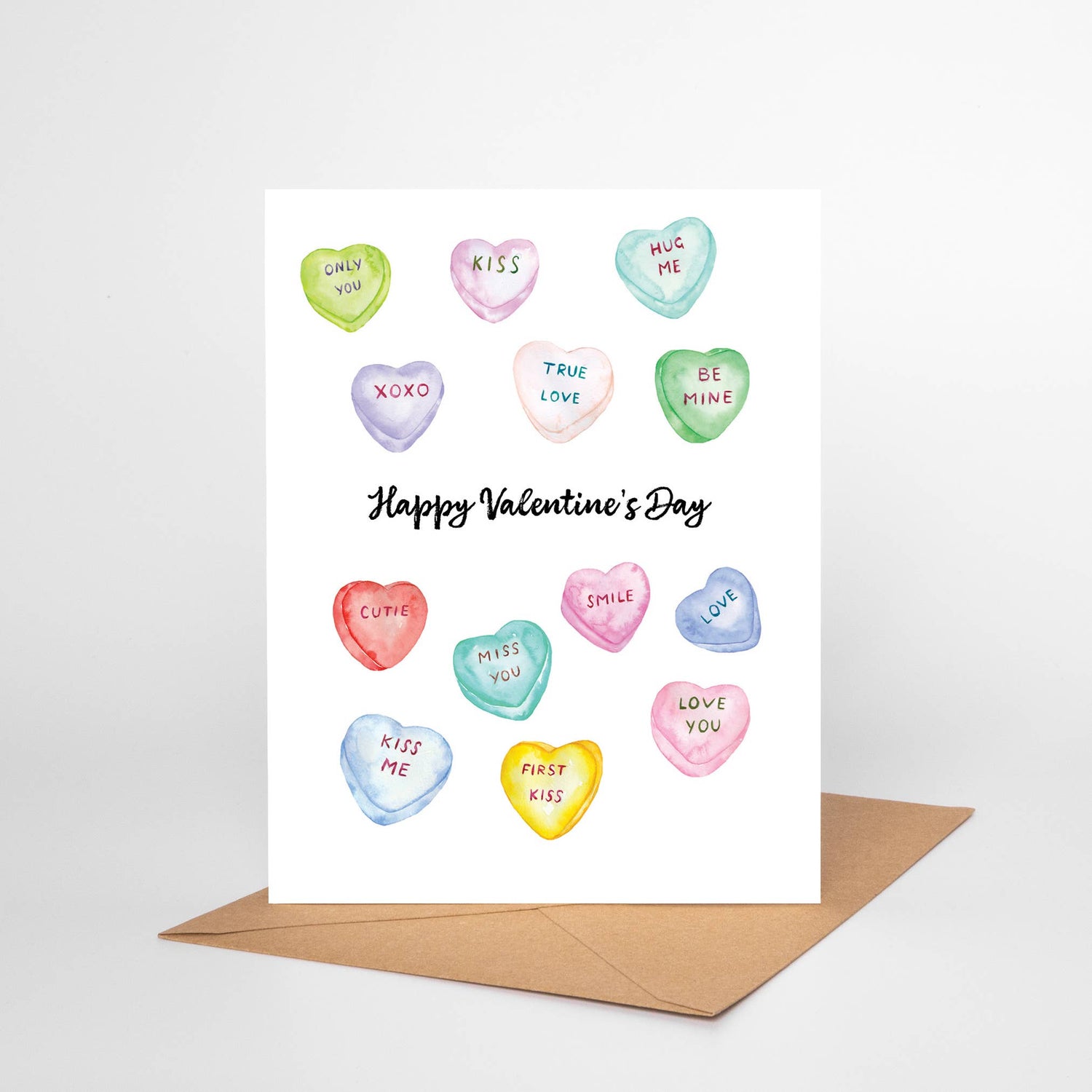 Conversation Hearts Greeting Card VD06 Love Valentine