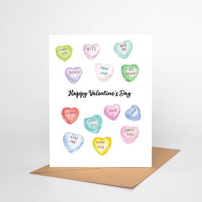 Conversation Hearts Greeting Card VD06 Love Valentine