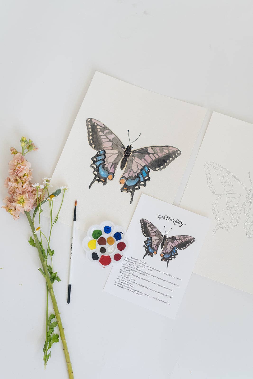 Butterfly - watercolor kit