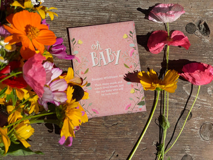 Oh Baby Baby Shower Pink - Bouquet Wildflower Seed Packet