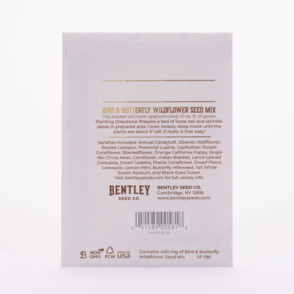 Merry Christmas Wreath of Birds Gift Tag - Bird &amp; Butterfly Wildflower